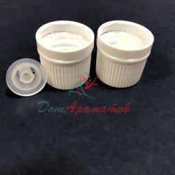 Крышка с капельницей и контролем первого вскрытия БЕЛАЯ 1шт