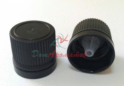 Крышка с капельницей и контролем первого вскрытия ЧЕРНАЯ 1шт